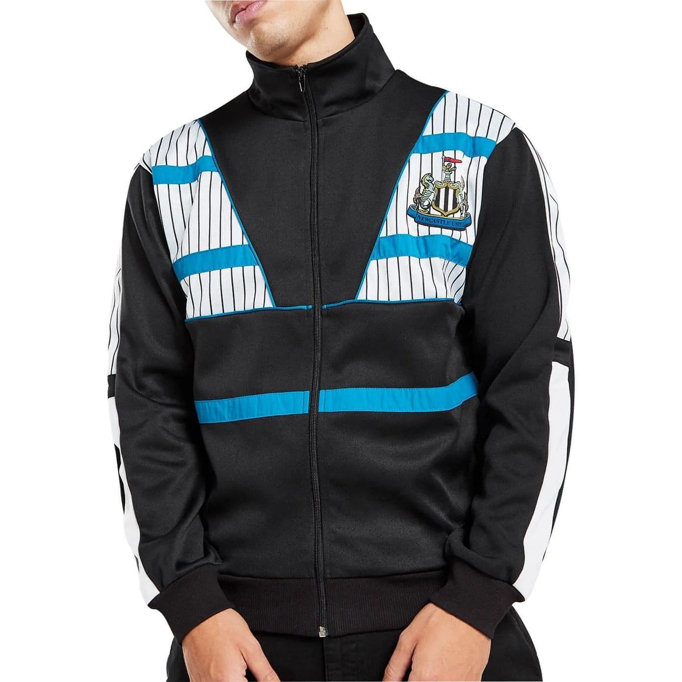 chefs Noise Free Movement Score Draw Retro Newcastle United 1990 Mens Track Jacket