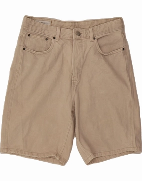 ZARA Mens Denim Shorts W32 Medium Beige Cotton Basketball shorts