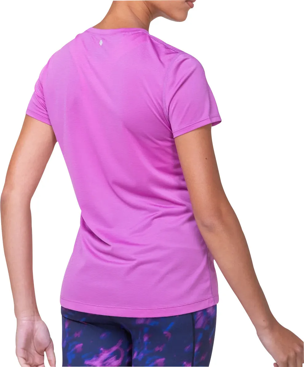 Ronhill Tech Short Sleeve Womens Running Top - Pink Chic Outfit