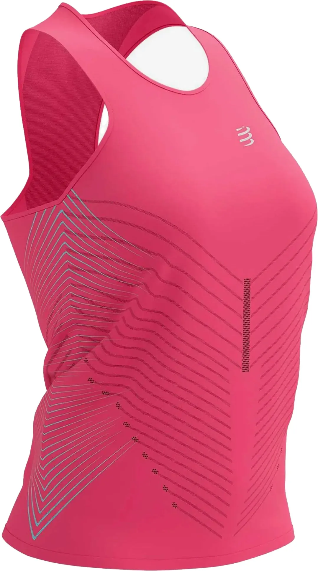 Compressport Performance Womens Running Vest Tank Top - Pink waterproof