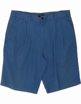 Microfiber Blend Fabric Water Resistant Finish PAUL & SHARK Mens Pegged Chino Shorts W40 XL Blue