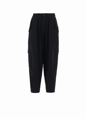 Urban Wear PE/GABARDINE ZIPPER-TAPED CARGO PANTS