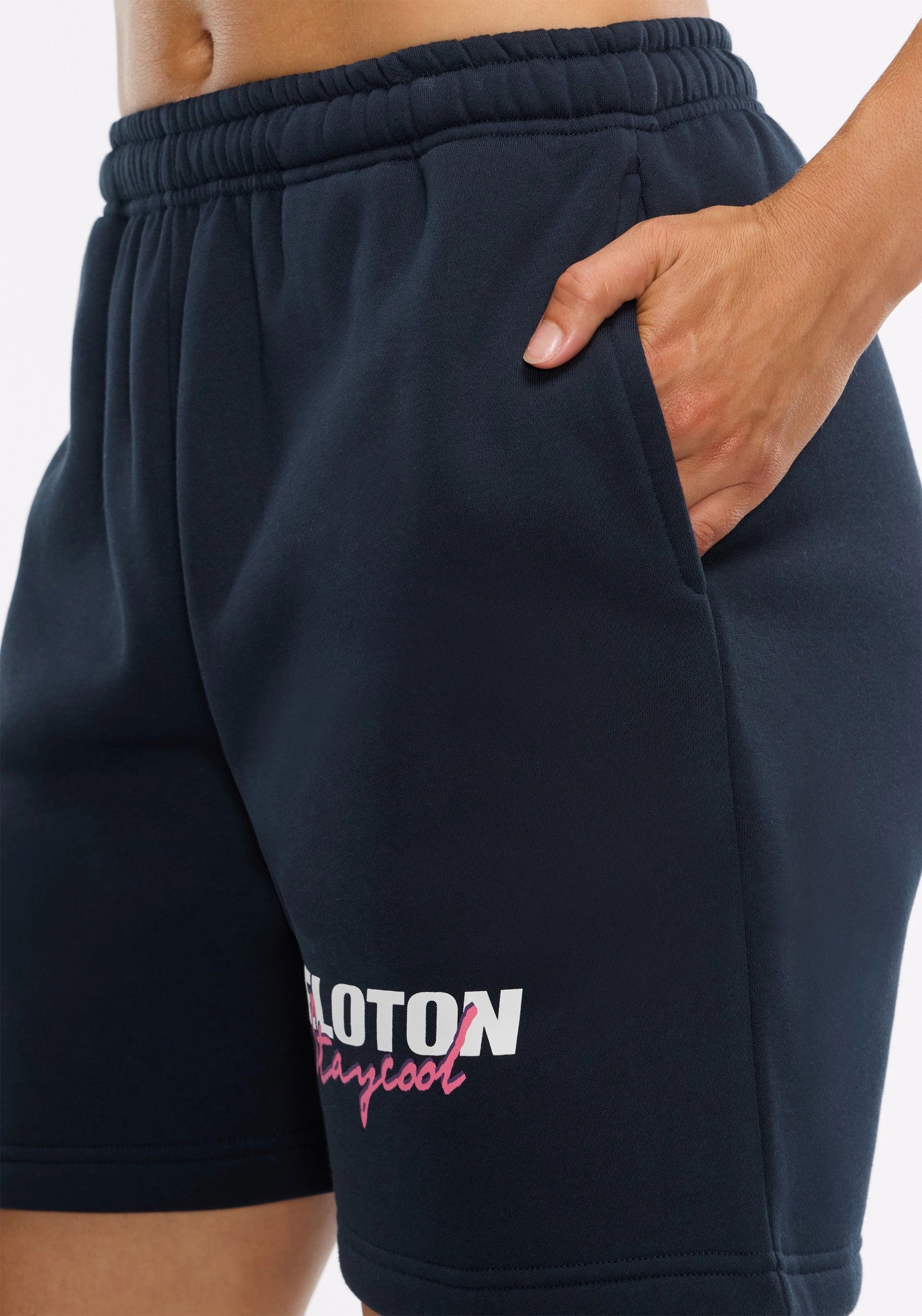 Flexible Pocket Placement Peloton x STAYCOOL Logo Shorts
