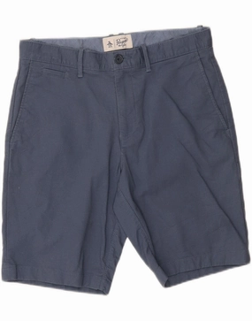 Clean Fabric Quick Change Friendly PENGUIN Mens Chino Shorts W30 Medium Blue Cotton