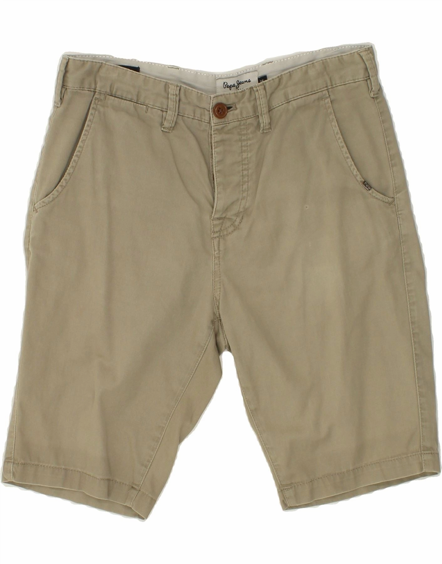 Camouflage Style Breathable Mesh Panels PEPE JEANS Mens Casual Shorts W28 Small  Grey Cotton