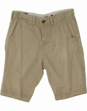 Camouflage Style Breathable Mesh Panels PEPE JEANS Mens Casual Shorts W28 Small  Grey Cotton