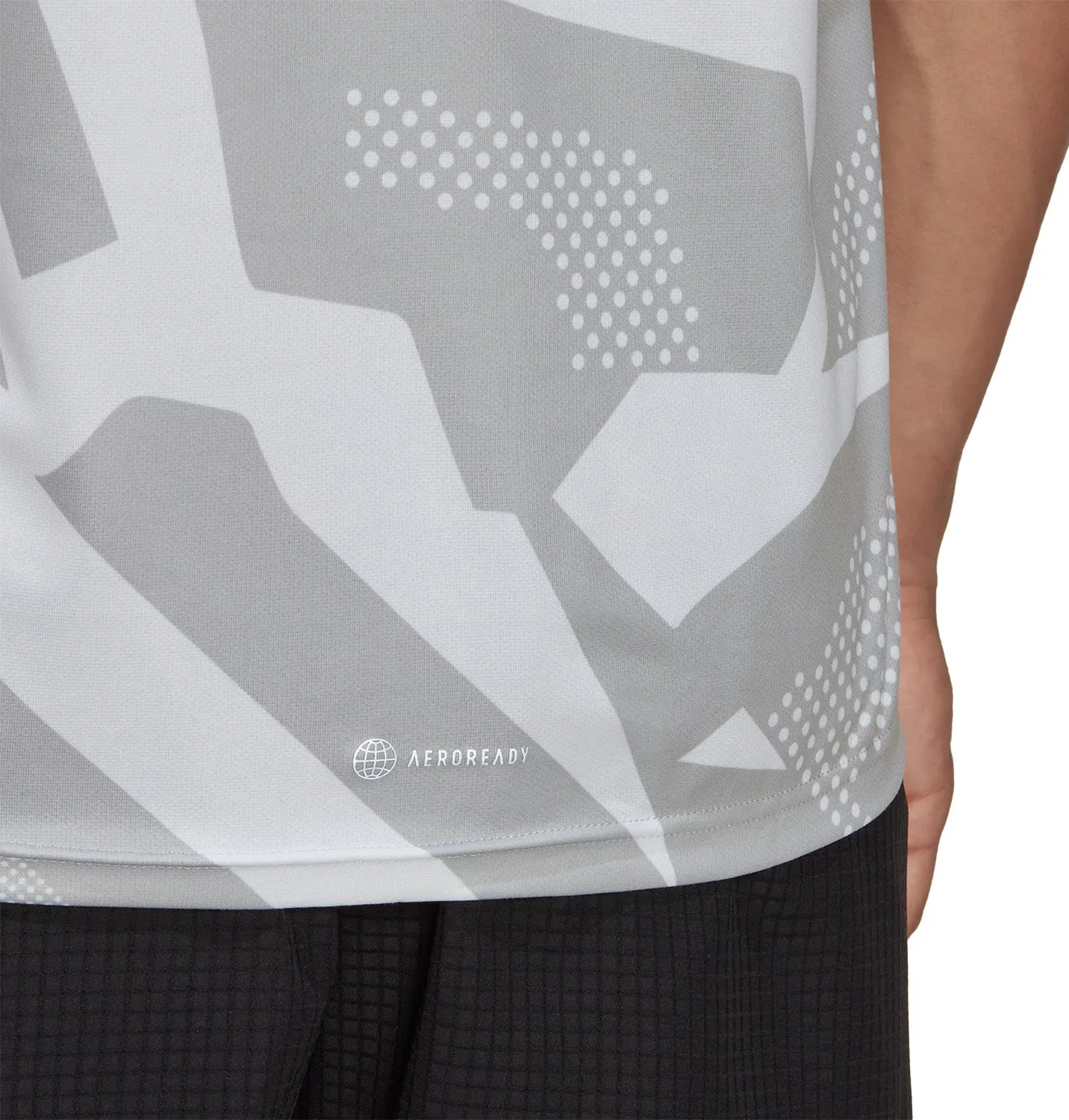 brandable adidas Own The Run Short Sleeve Mens Running Top - Grey