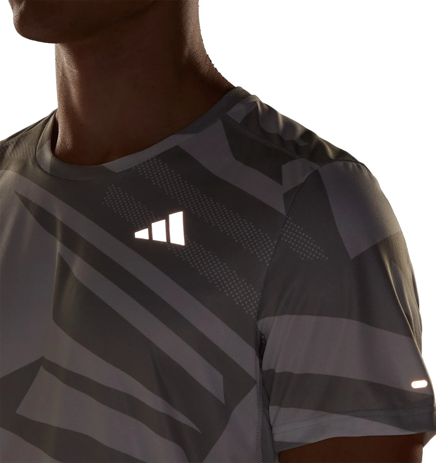 adidas Own The Run Short Sleeve Mens Running Top - Grey Perfect for Any Outfit
