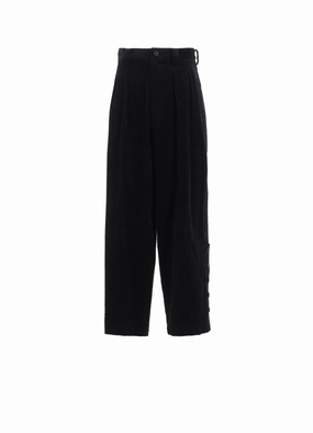 6W SOCCER CORDUROY BUTTON-SLIT PANTS Tagless label