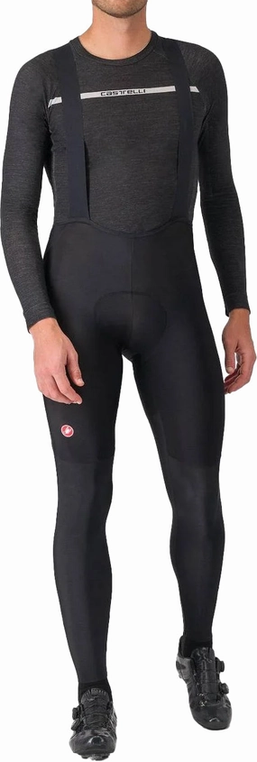 Castelli Competizione Mens Cycling Bib Tights - Black Soft Material Active Performance Sole