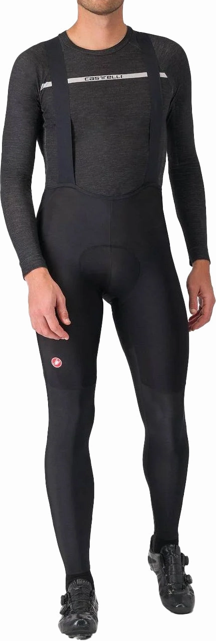 Castelli Competizione Mens Cycling Bib Tights - Black Soft Material Active Performance Sole