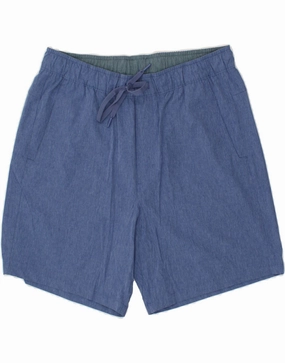 EDDIE BAUER Mens Casual Shorts Large W34 Blue Polyester Summer Comfort Trend Essential