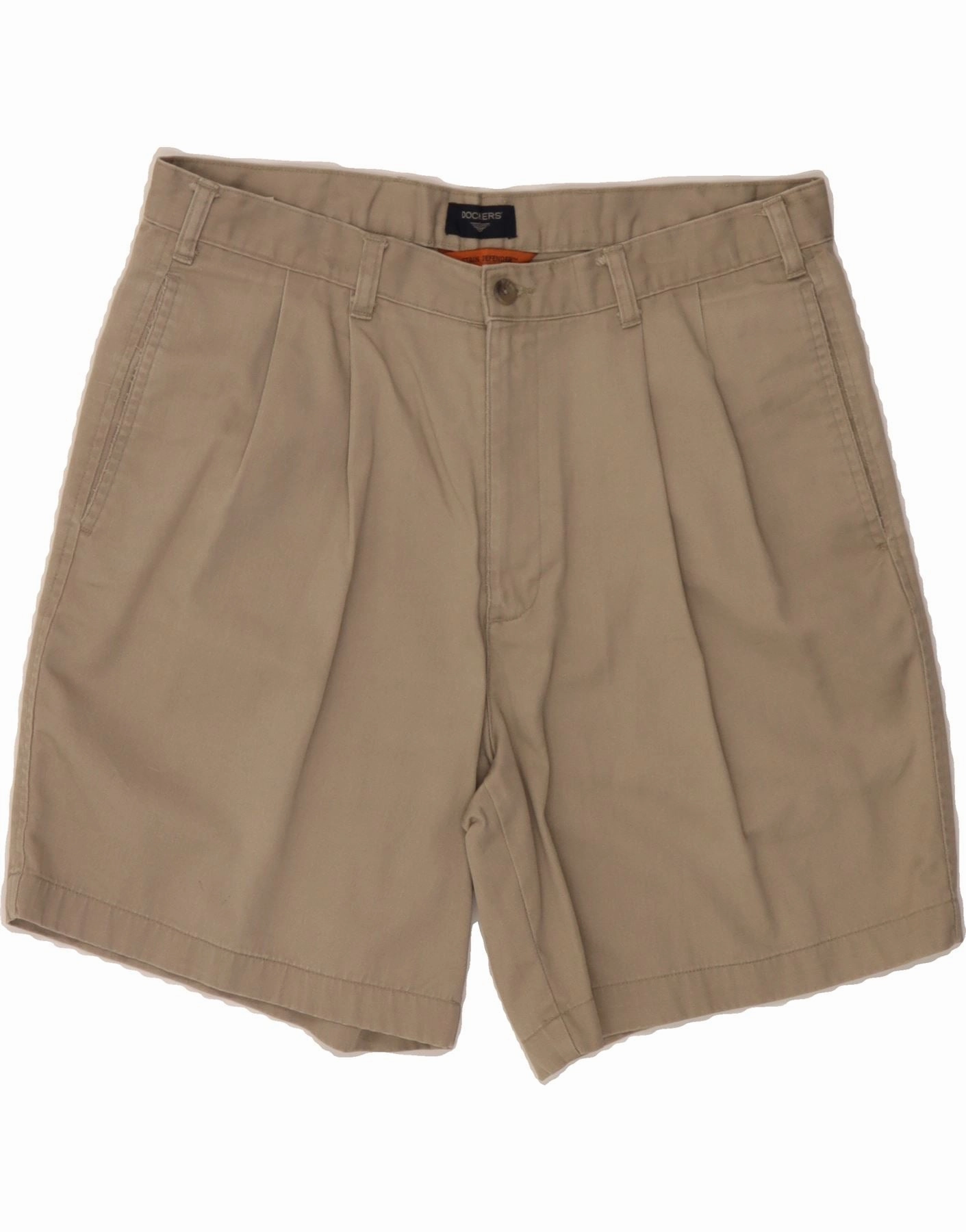 striped shorts dress shorts DOCKERS Mens Stain Defender Pegged Chino Shorts W34 Large Beige Cotton