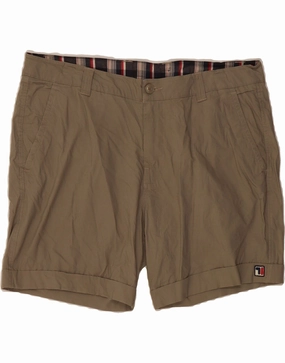 FILA Mens Chino Shorts IT 54 2XL W40  Grey Cotton Breathable Performance Unisex style