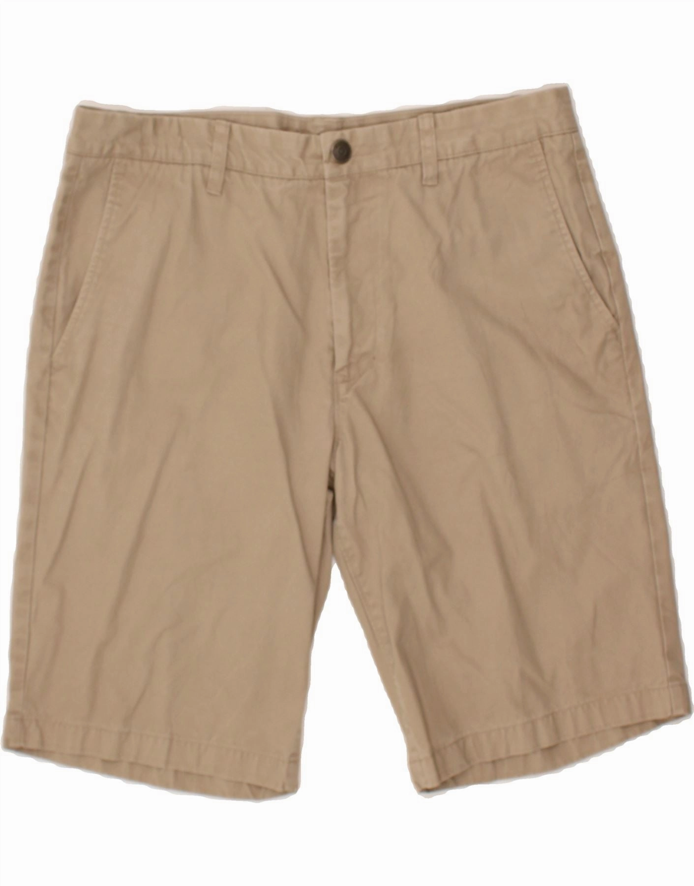 BONOBOS Mens Chino Shorts W34 Large Beige Cotton Office Wear low - rise