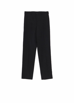 WaterRepellent Loose Design SUIT GABARDINE FLAT PANTS