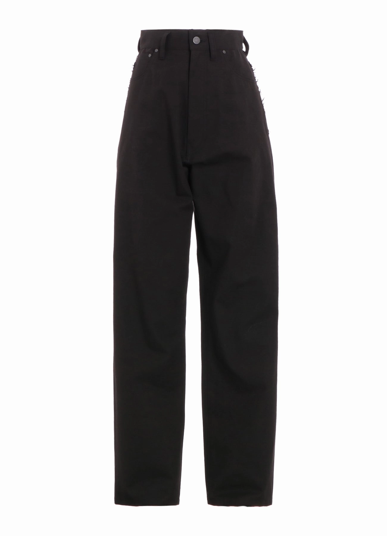 SLUB DUCK DENIM PANTS Frayed hem