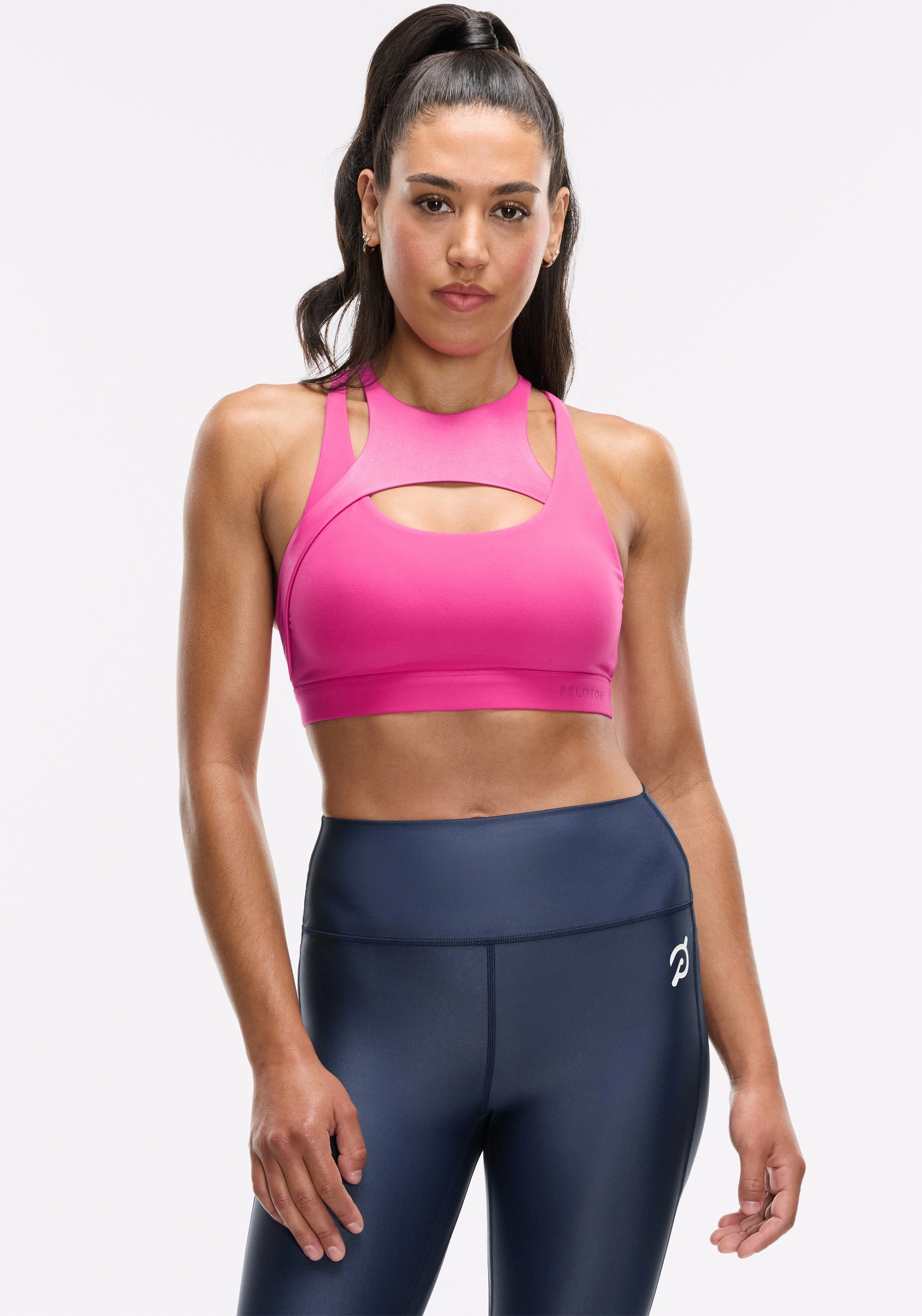 Cadent Shimmer Glaze Cut Out Bra Orange sports apparel