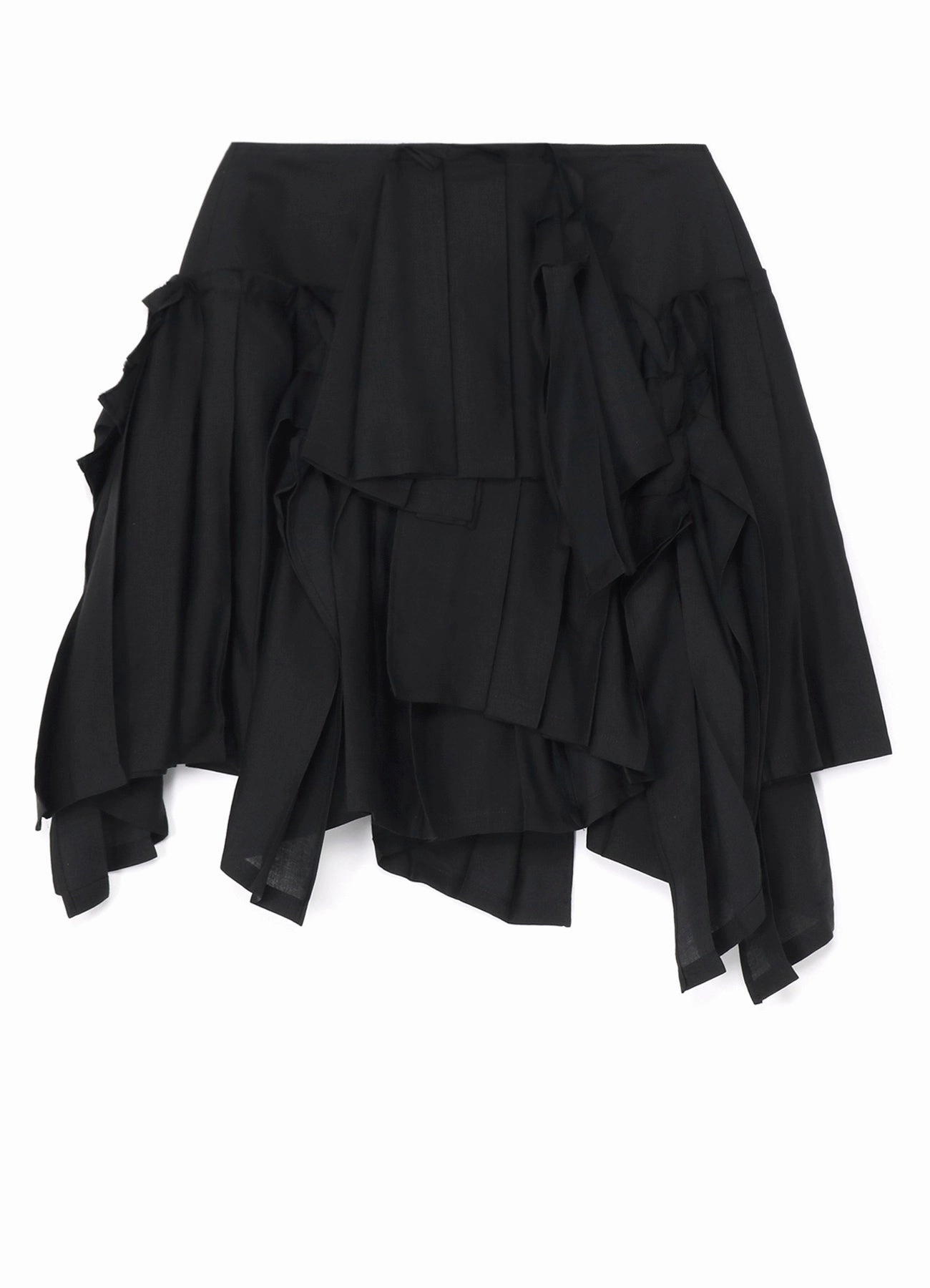 Relaxed Fit Design Fashionable Look CELLULOSE/Ra TWILL PLEATED SHORT SKIRT