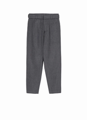 W/C TWILL WASHER BELTED PANTS Timeless Look