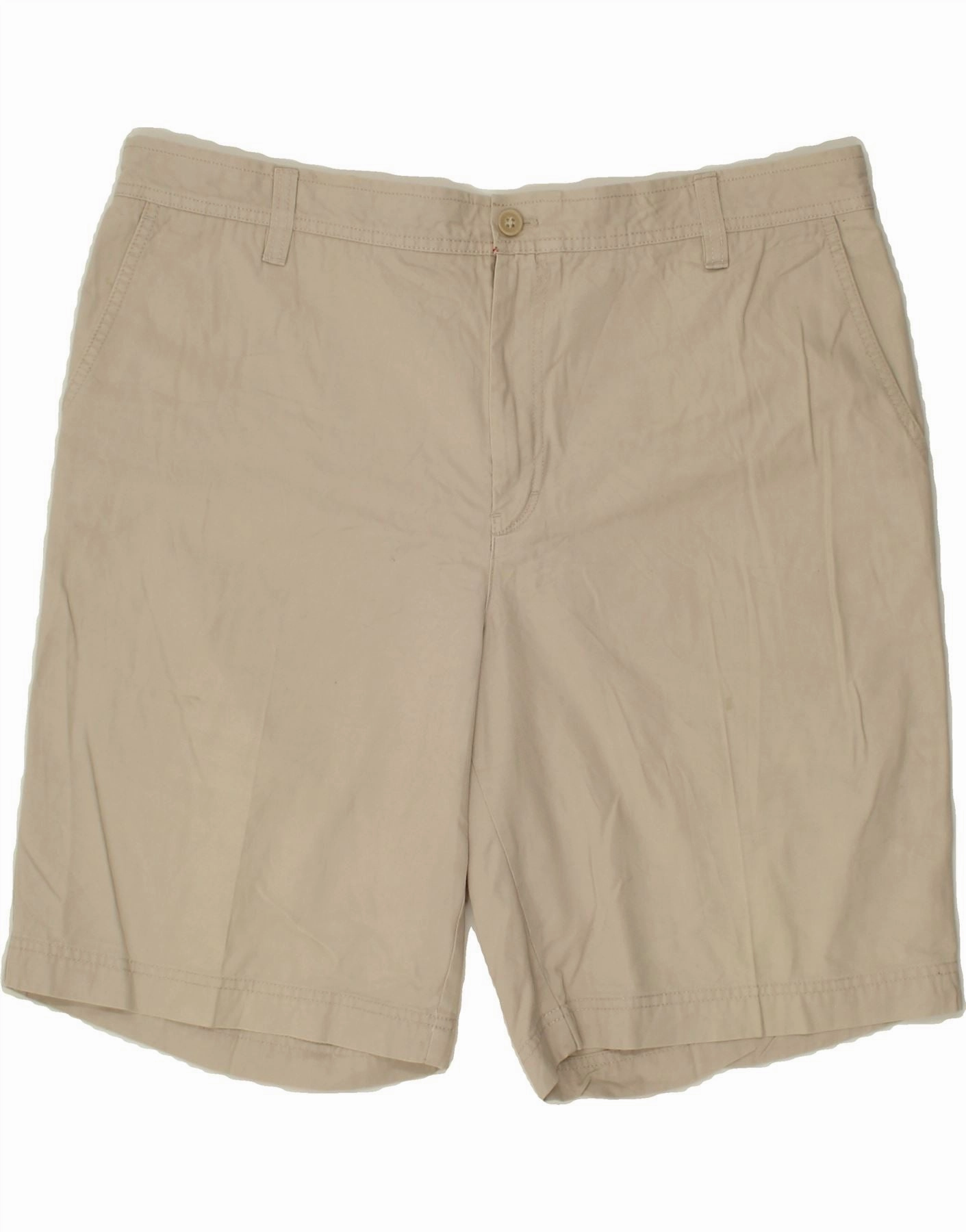IZOD Mens Chino Shorts  W40  XL Beige Cotton Easy Breezy Lounge Fit