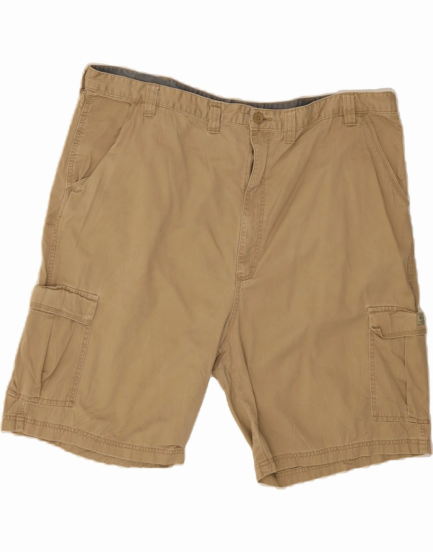 Active Flex Fun Colors WRANGLER Mens Cargo Shorts W48 4XL Beige Cotton