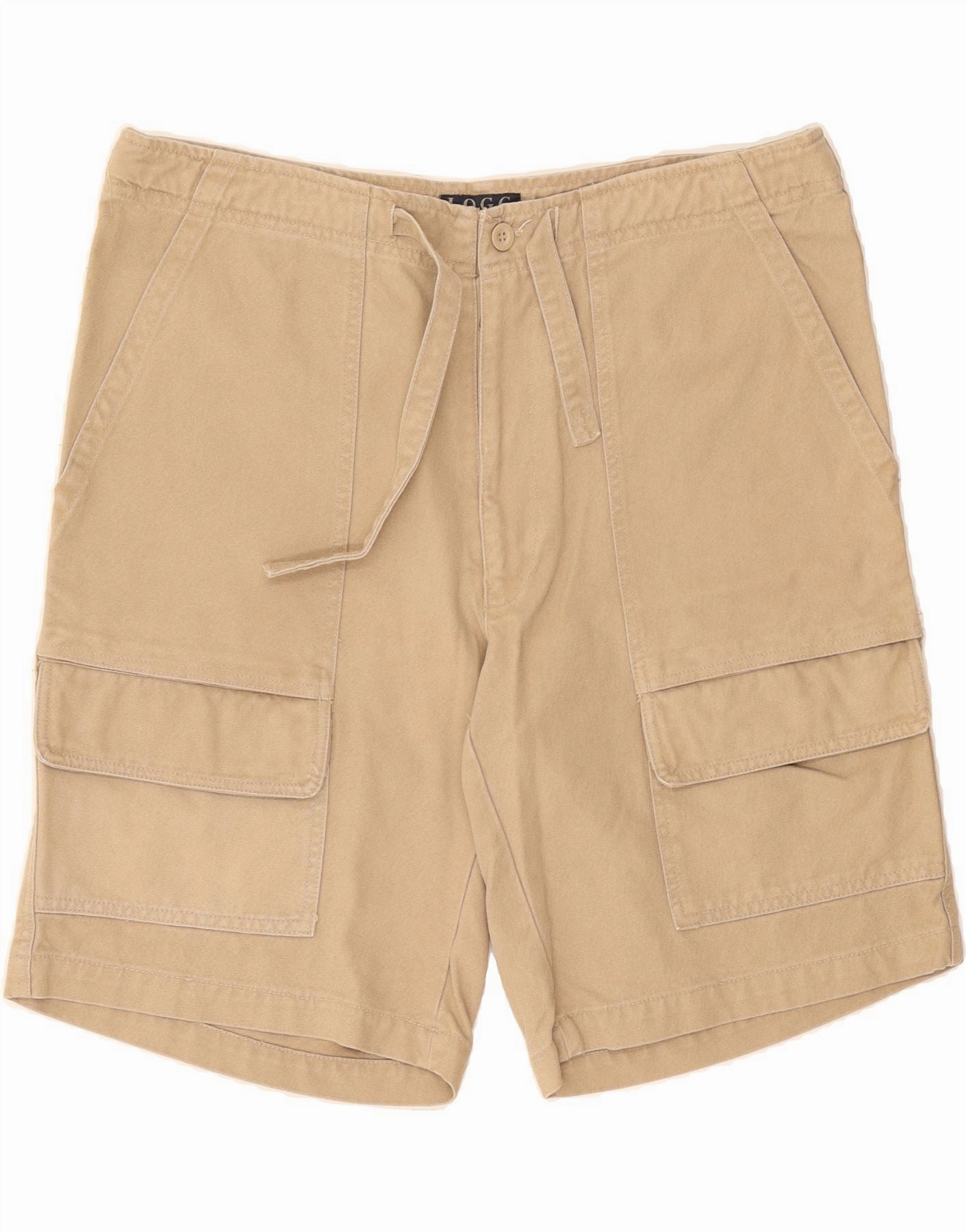 L.O.G.G Mens Cargo Shorts Large W38  Beige Cotton Casual Ease