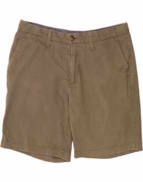 NAUTICA Mens Chino Shorts W34 Large Khaki Cotton Soft Material Comfortable Style