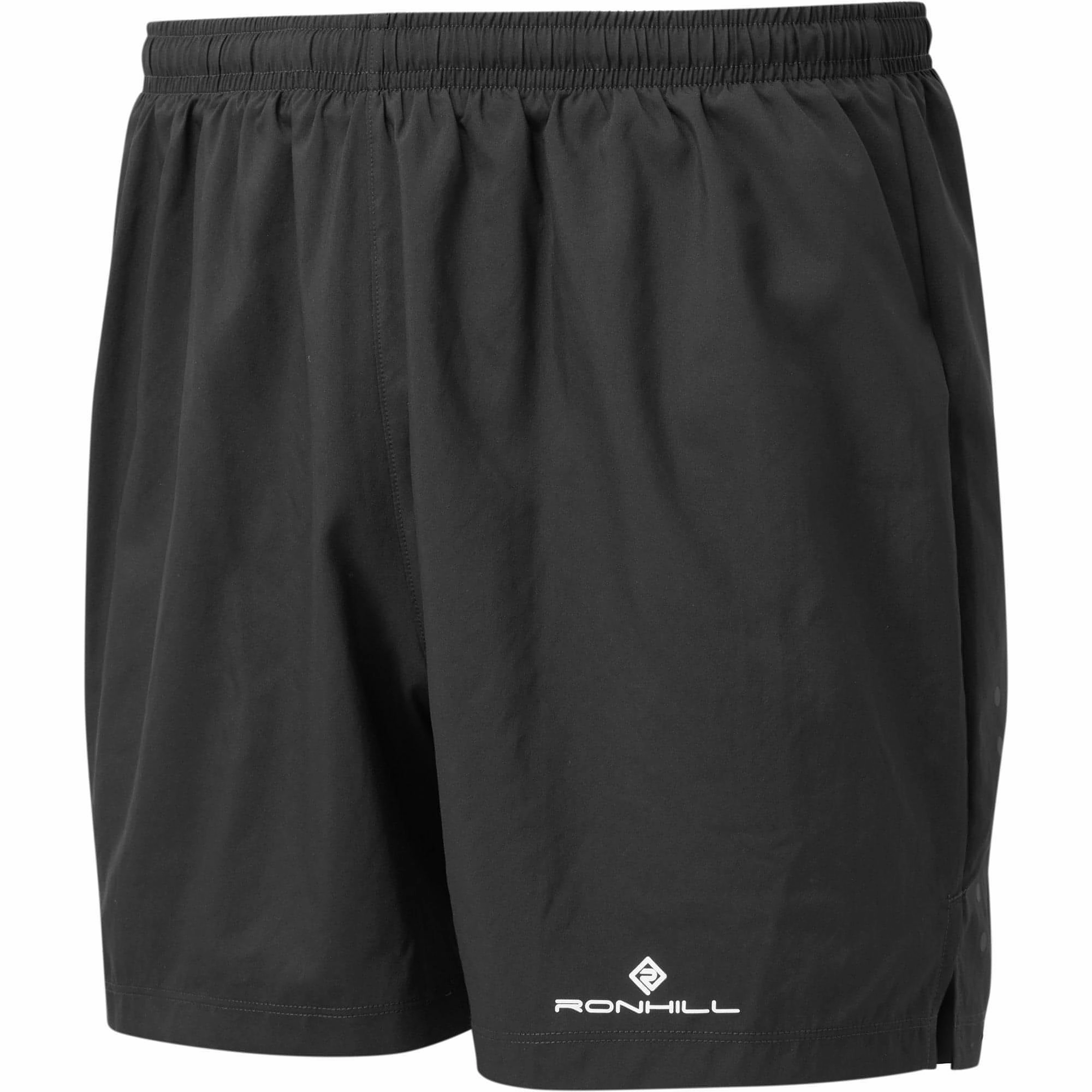 Ronhill Core 5 Inch Mens Running Shorts - Black Static Free Finish raincoat