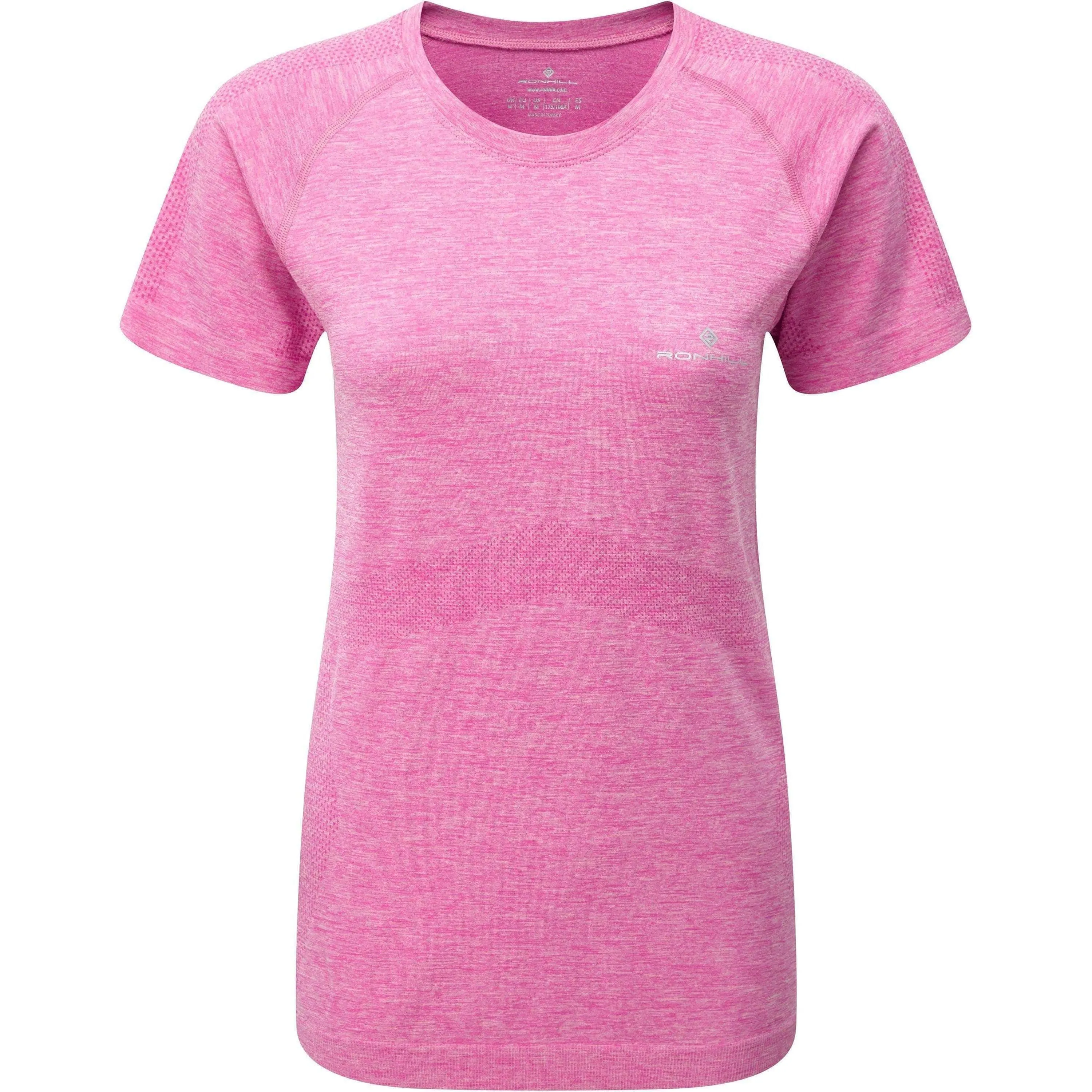 Ronhill Infinity Marathon Short Sleeve Womens Running Top - Pink Kids clothing