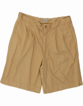 Freedom Fit Athletic Cut PETER ELLIOT Mens Chino Shorts IT 50 Large W34 Beige Cotton