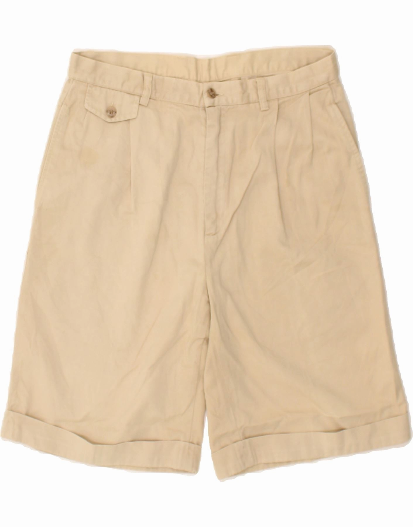 Glide On Mobility Cut PETER HADLEY Mens Chino Shorts IT 48 Medium W32  Beige Cotton