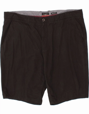 PIERRE CARDIN Mens Regular Fit Chino Shorts 2XL W42  Black Cotton camping clothing