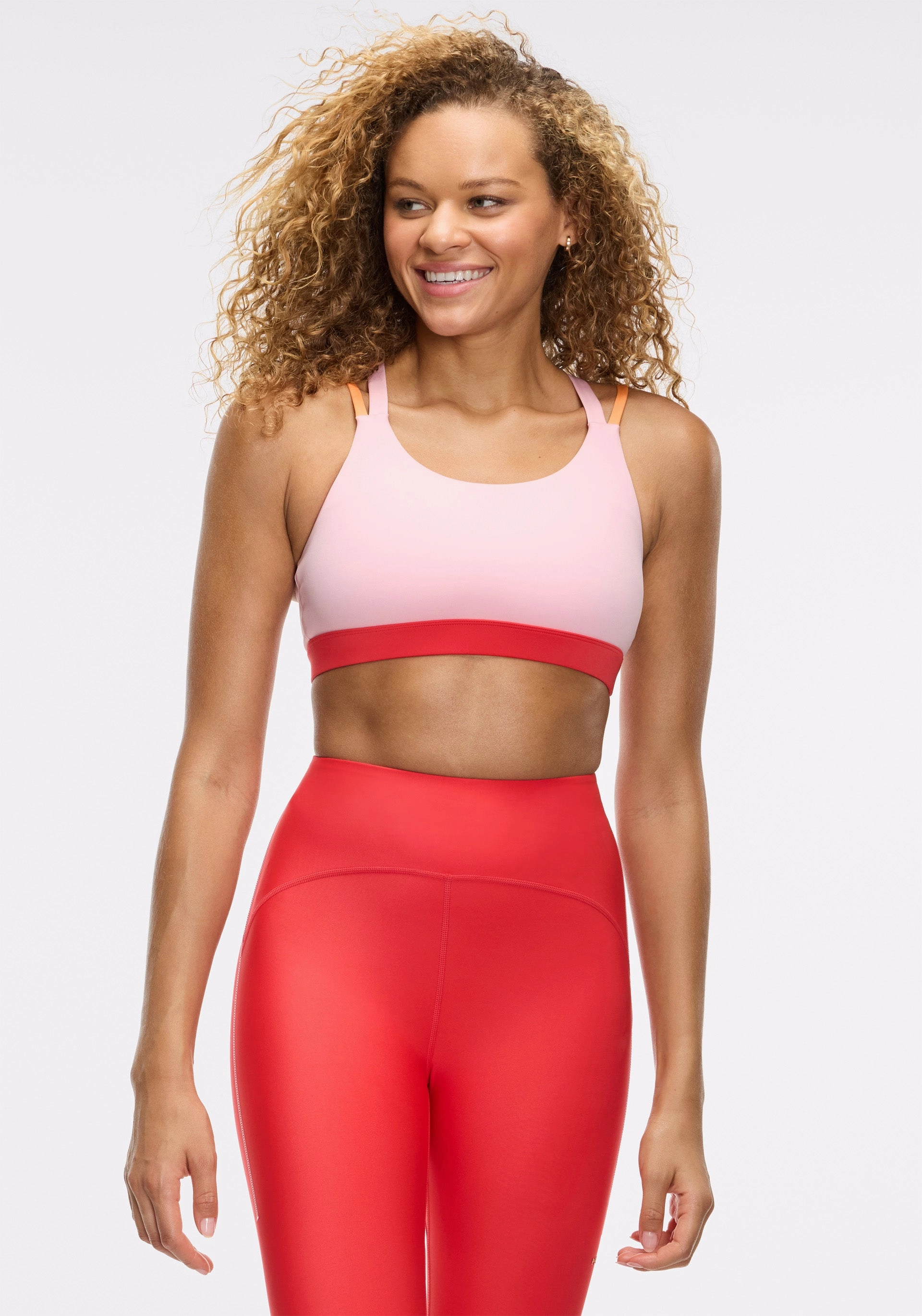 Pink Blossom Endurance Light Set Training Essential No Gap Waistline