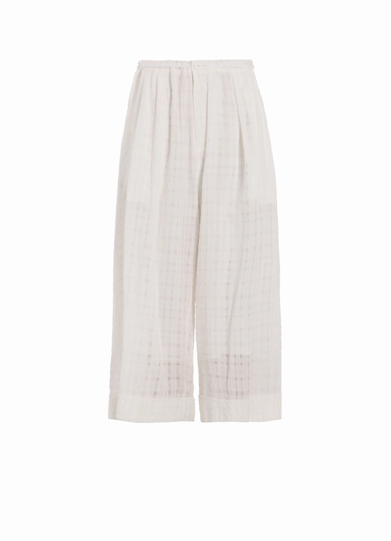 PLAID FRONT TUCKED MACKIN PANTS Flexible Layer Stretch Comfort