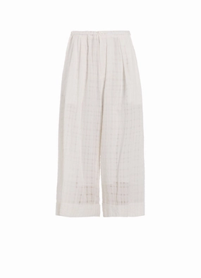 PLAID FRONT TUCKED MACKIN PANTS Flexible Layer Stretch Comfort