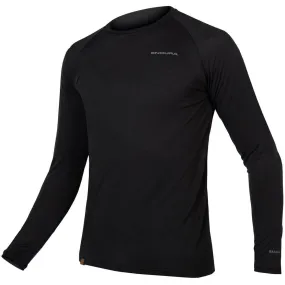 Endura BaaBaa Blend Long Sleeve Mens Cycling Baselayer - Black Trendy Design theater visit