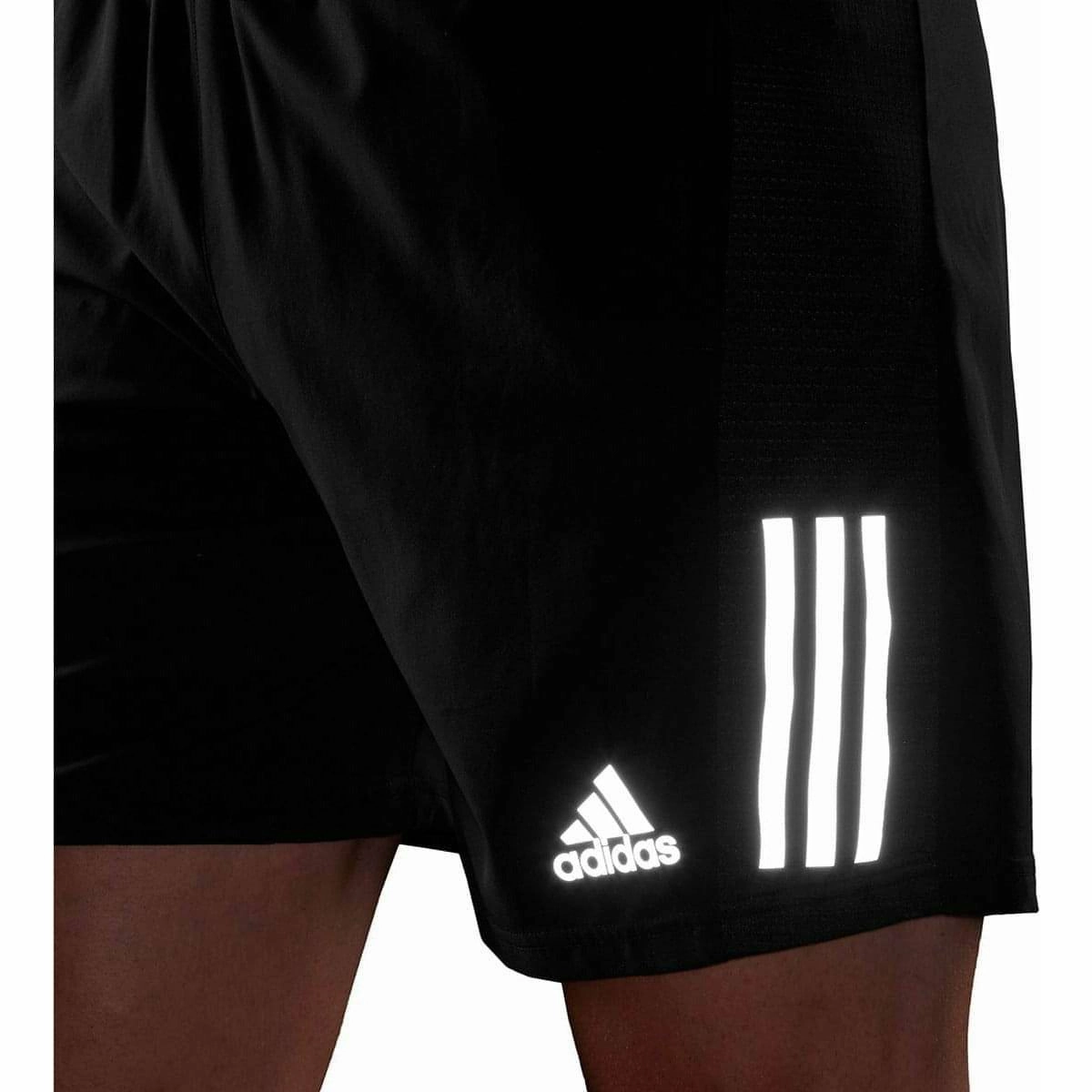 Beach Vibe Eco Friendly Dye adidas Own The Run 5 Inch Mens Running Shorts - Black