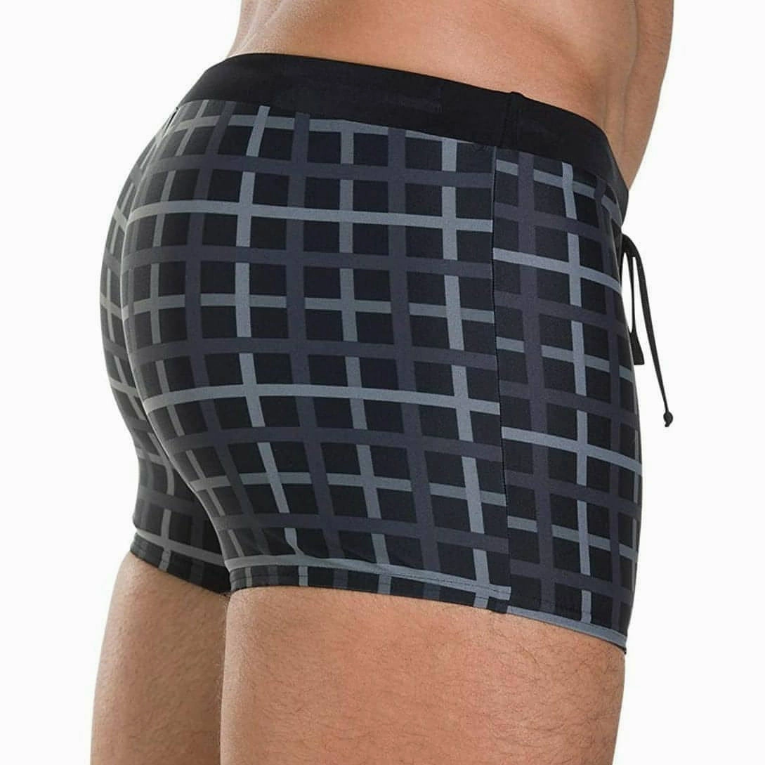 Smooth-Edges Fashionable Look Speedo Valmilton Mens Swim Shorts - Black