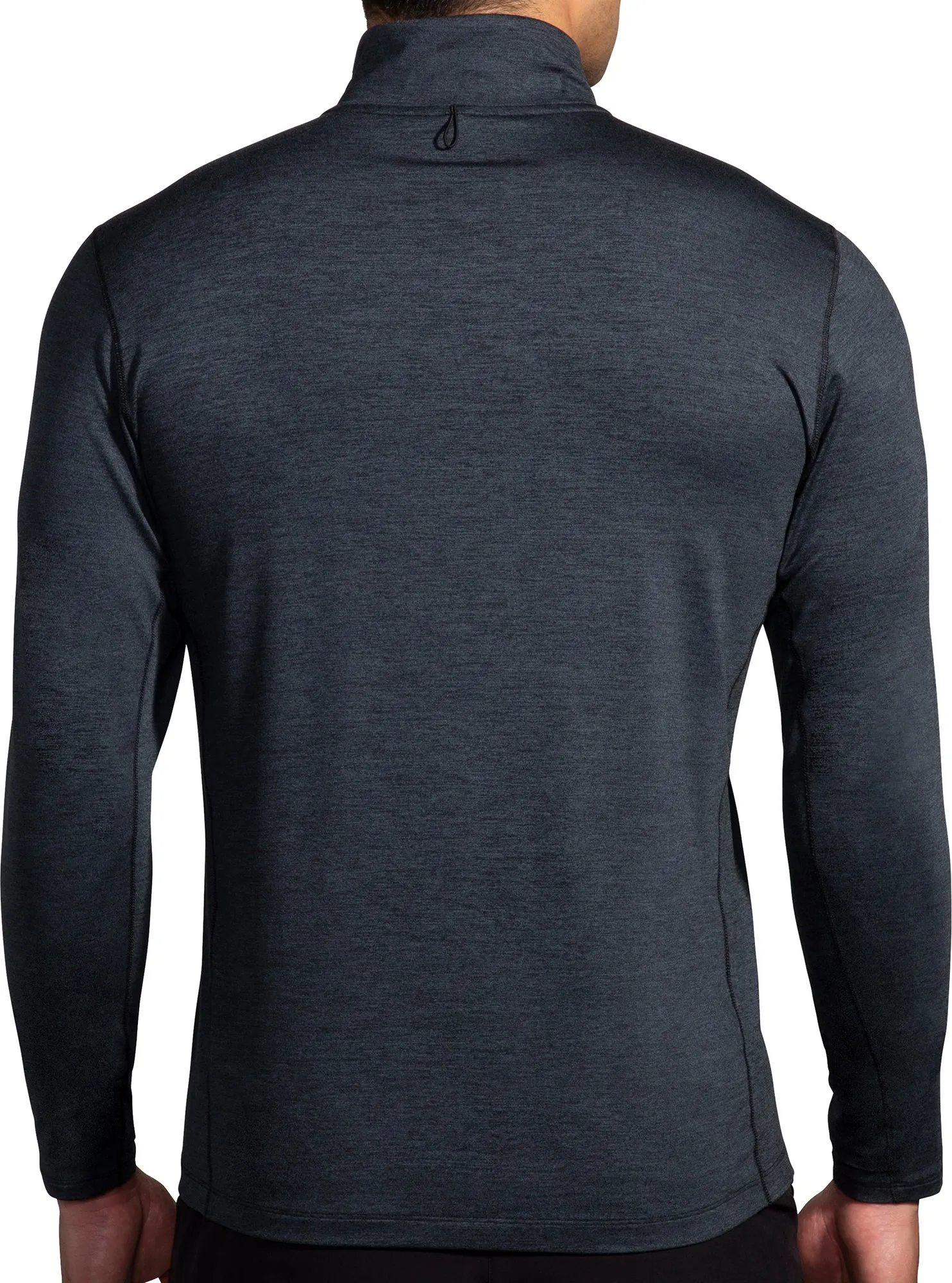 Brooks Dash Half Zip Long Sleeve Mens Running Top - Black Formal Occasion Simple Comfort