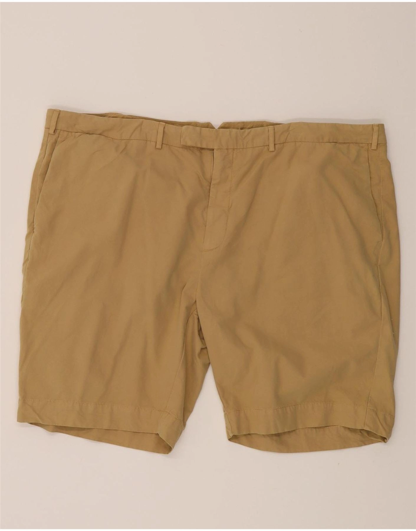 men's fashion POLO RALPH LAUREN Mens Slim Fit Chino Shorts W42 2XL Khaki Cotton