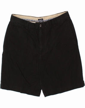 Cool Design Sport Mood IZOD Mens Chino Shorts  W36 Large  Black Cotton