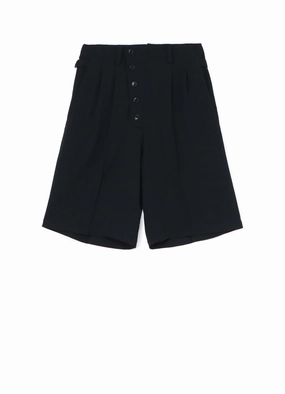 All terrain POLYESTER WASHER TWILL BUTTON-UP SHORTS