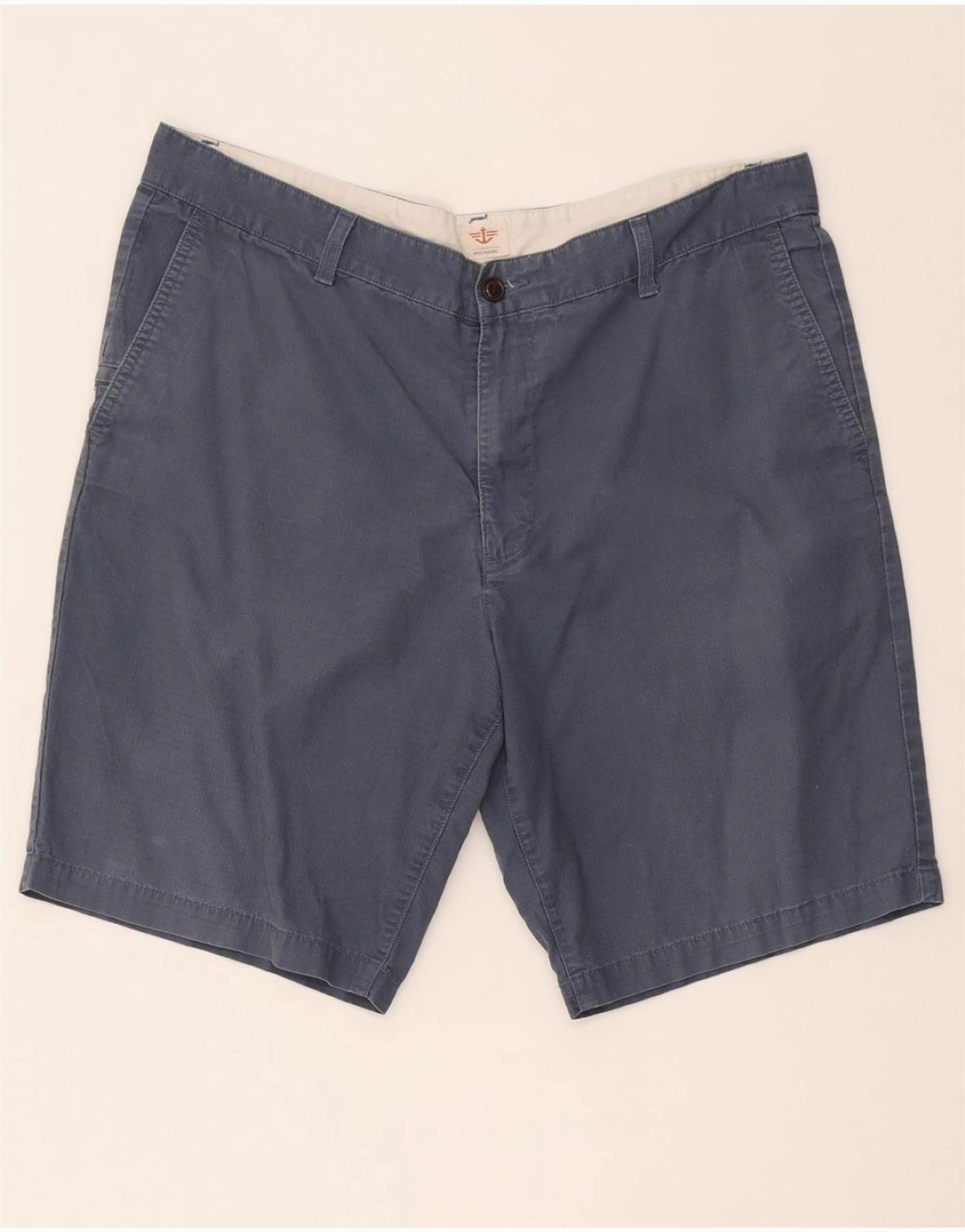 DOCKERS Mens Cargo Shorts W38 XL Navy Blue Cotton Fast Absorption Textile