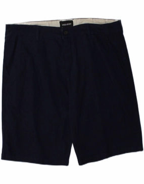 LYLE & SCOTT Mens Chino Shorts W40 XL Navy Blue Cotton Slim Fit Design