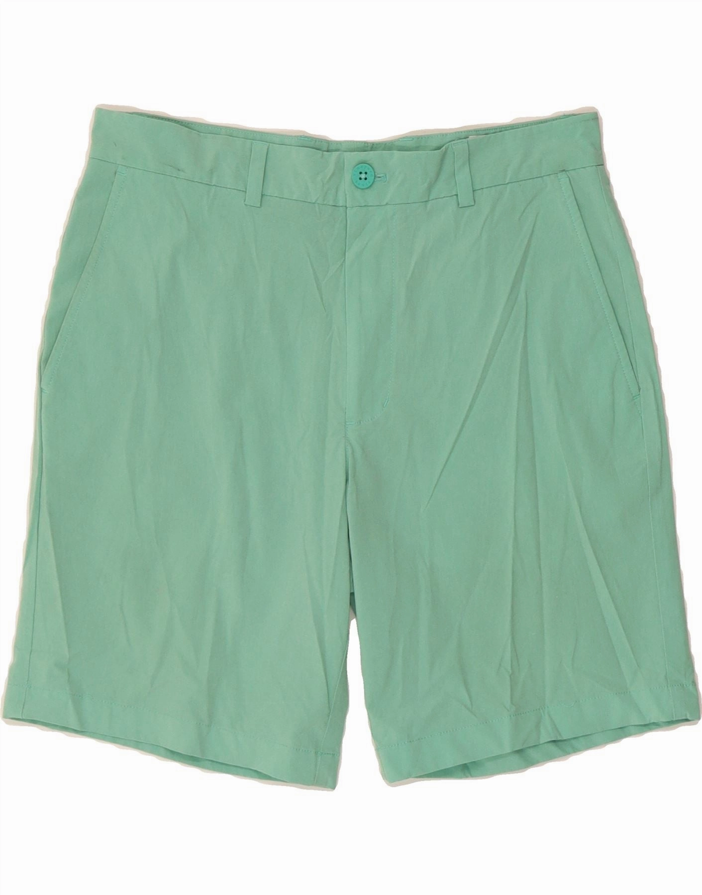 Gym Wear Moisture Controlled Lining VINEYARD VINES Mens Performance Chino Shorts W32 Medium Green Polyester
