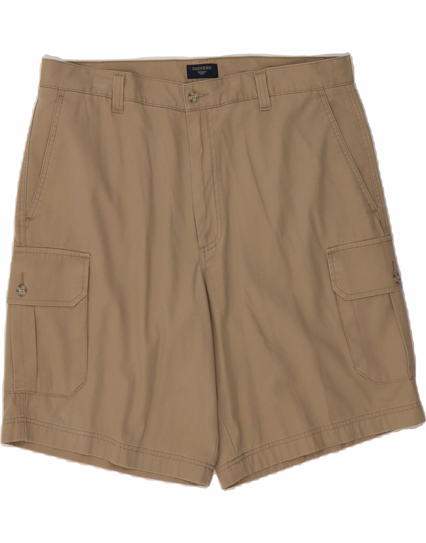 Machine-washable DOCKERS Mens Cargo Shorts W36 Large Beige Cotton