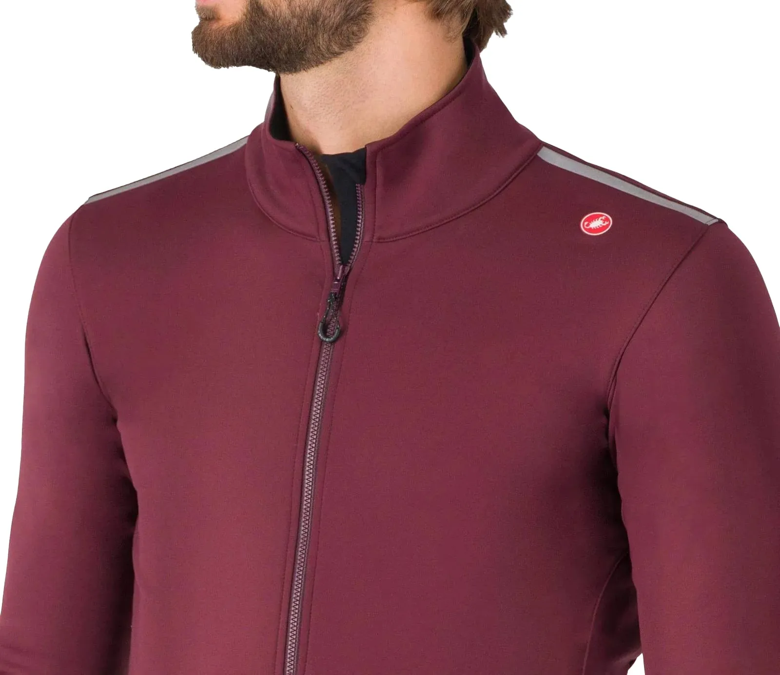 Castelli Espresso Air Mens Cycling Jacket - Red Ergonomic Shoulder Panels