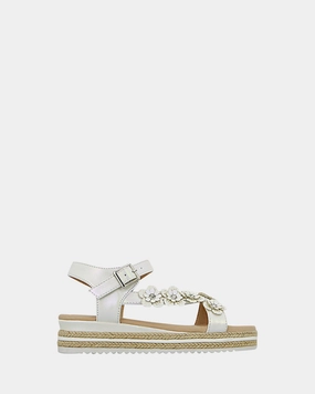 Heel Safe Farrah White Shimmer