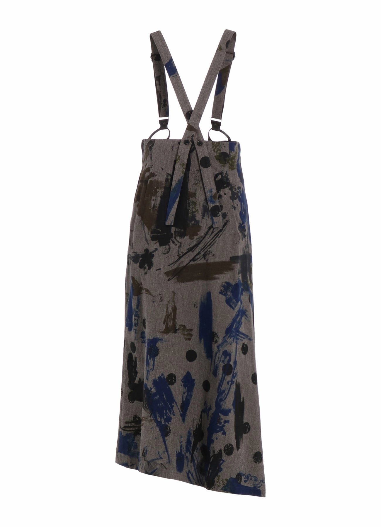 No Ride Up Design Eco Friendly Fabric HEATHER POLKA DOT SUSPENDER SKIRT